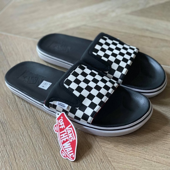 Vans Other - Vans Ultracush Slides Slide-On Sandals Checkers